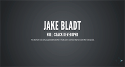 Desktop Screenshot of jakebladt.com